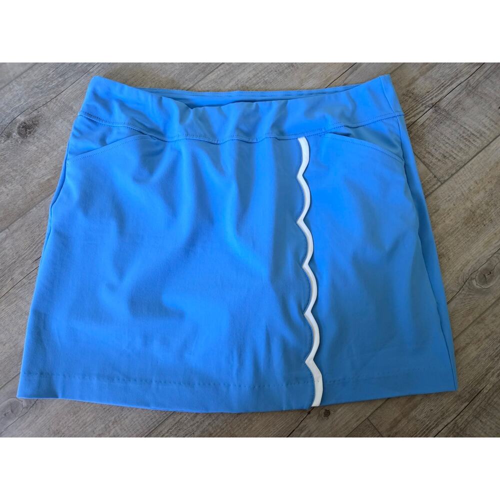 Lilly Pulitzer Luxletic Scallop Hem Skort Blue Size‎ 16 Golf Tennis Athletic